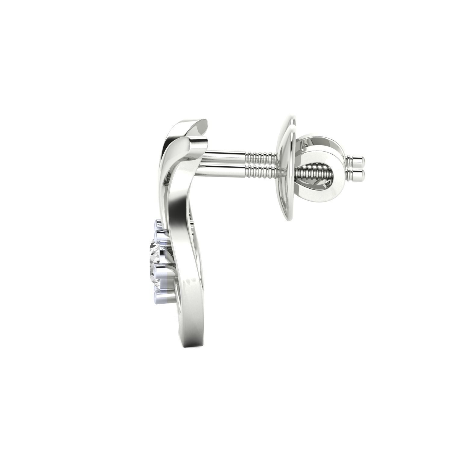 Women earrings 3dm render detail 3D print model 3D print model_8