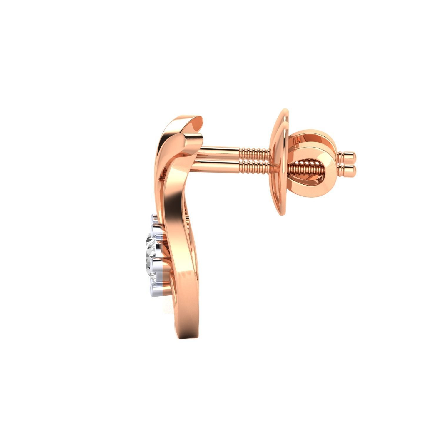 Women earrings 3dm render detail 3D print model 3D print model_6