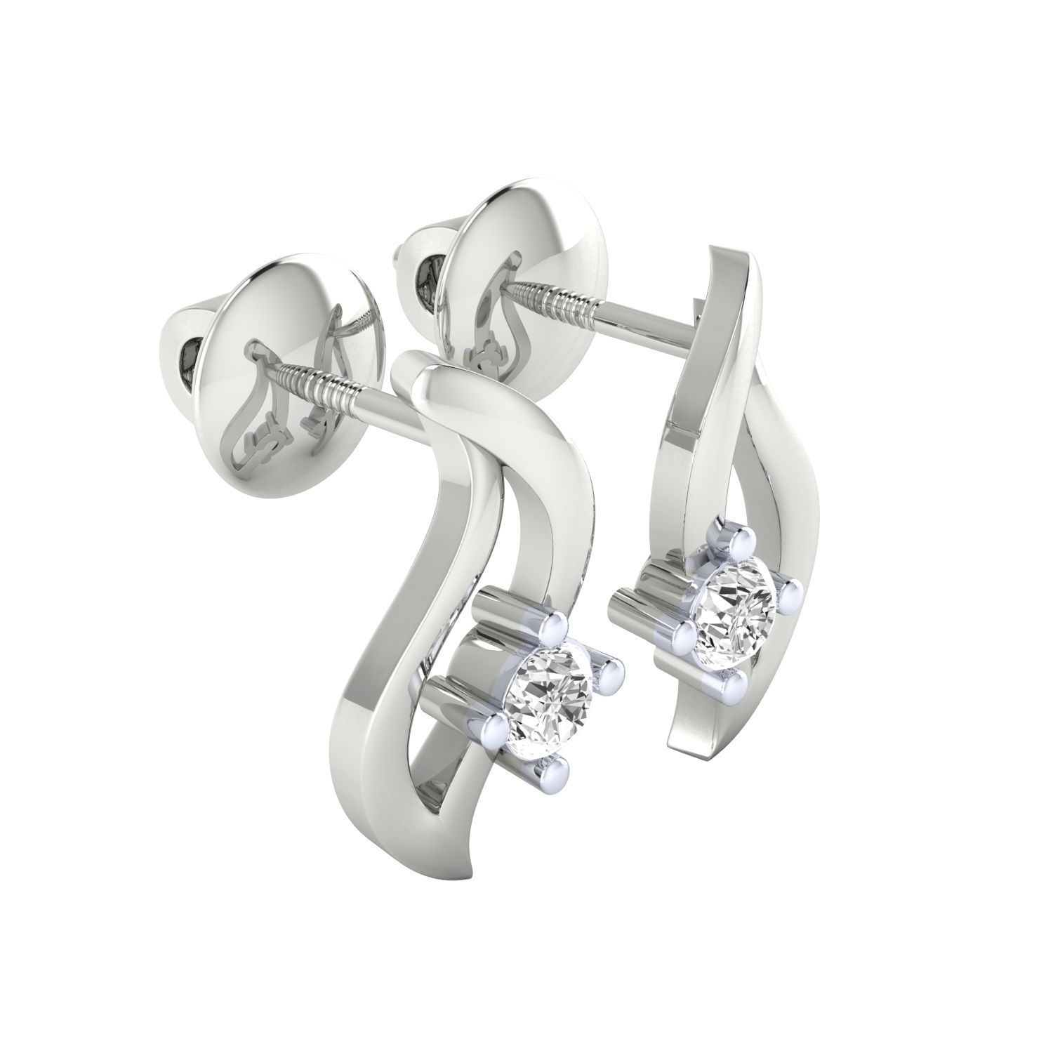 Women earrings 3dm render detail 3D print model 3D print model_2