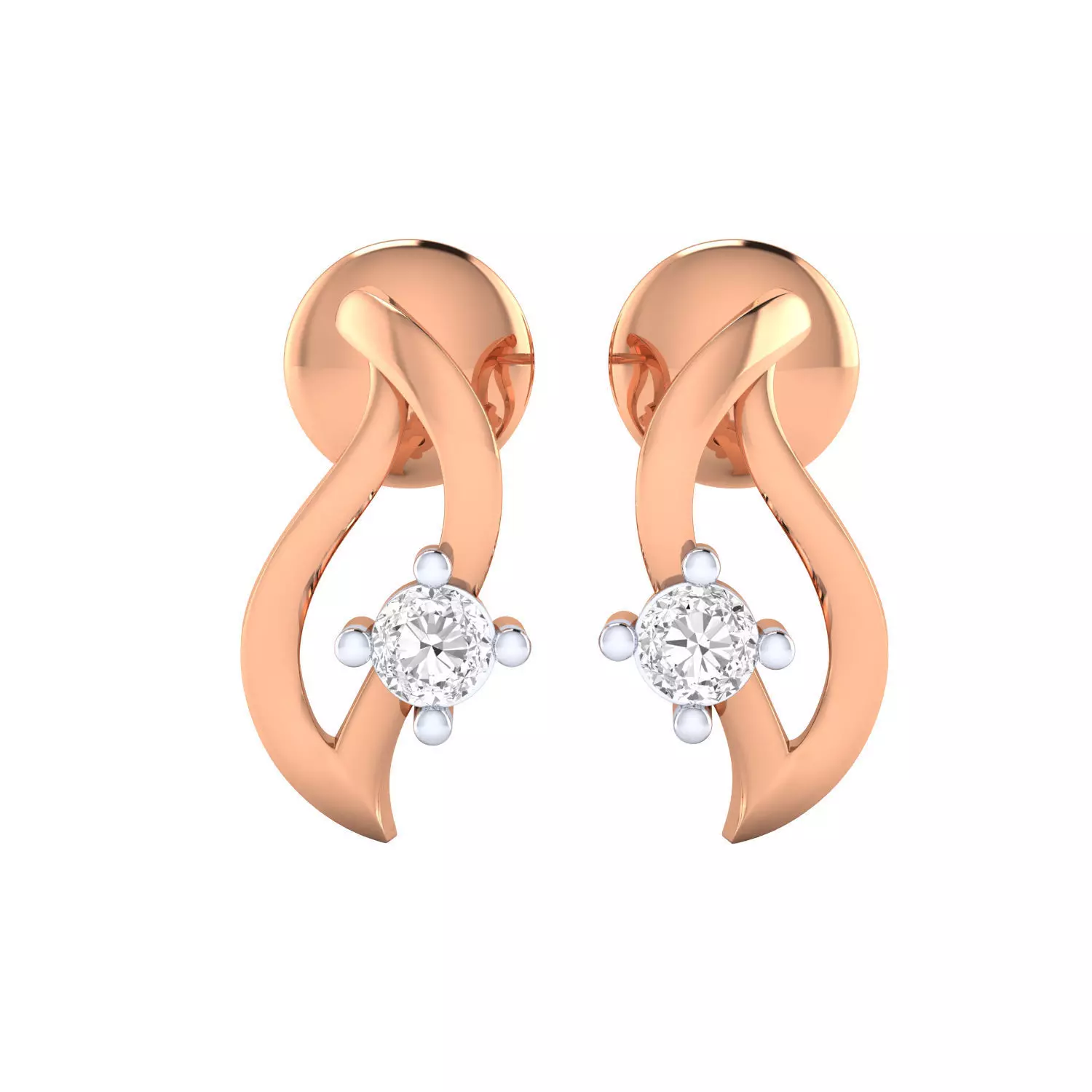 Women earrings 3dm render detail 3D print model 3D print model_0