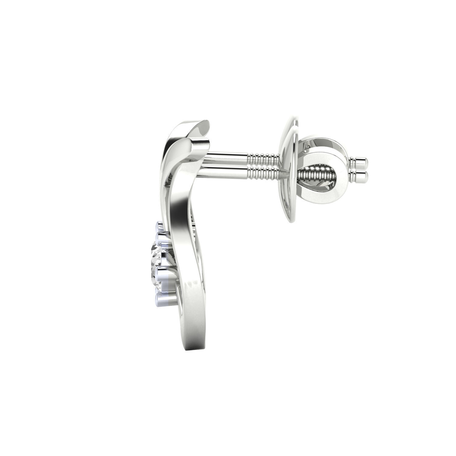 Women earrings 3dm render detail 3D print model 3D print model_7