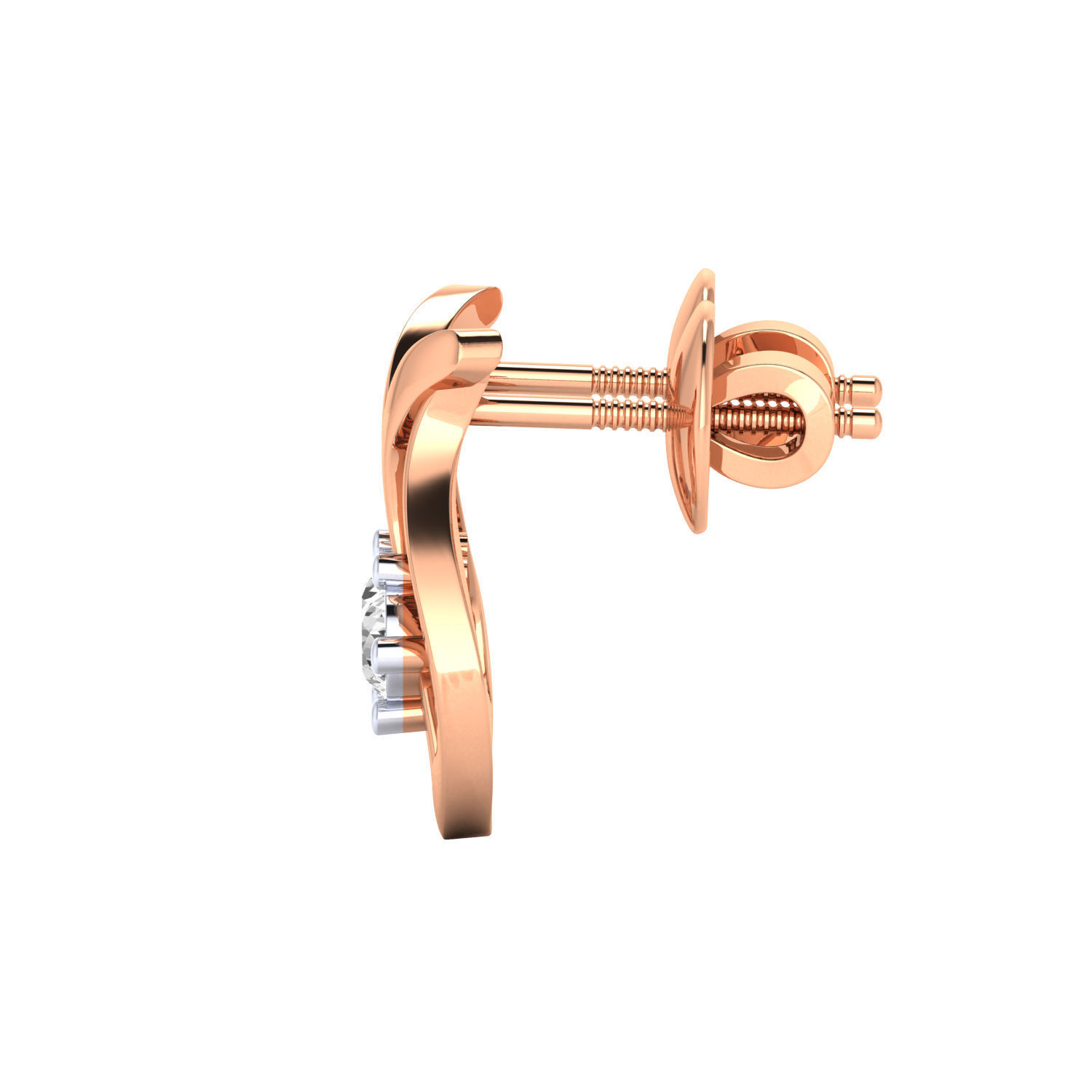 Women earrings 3dm render detail 3D print model 3D print model_5