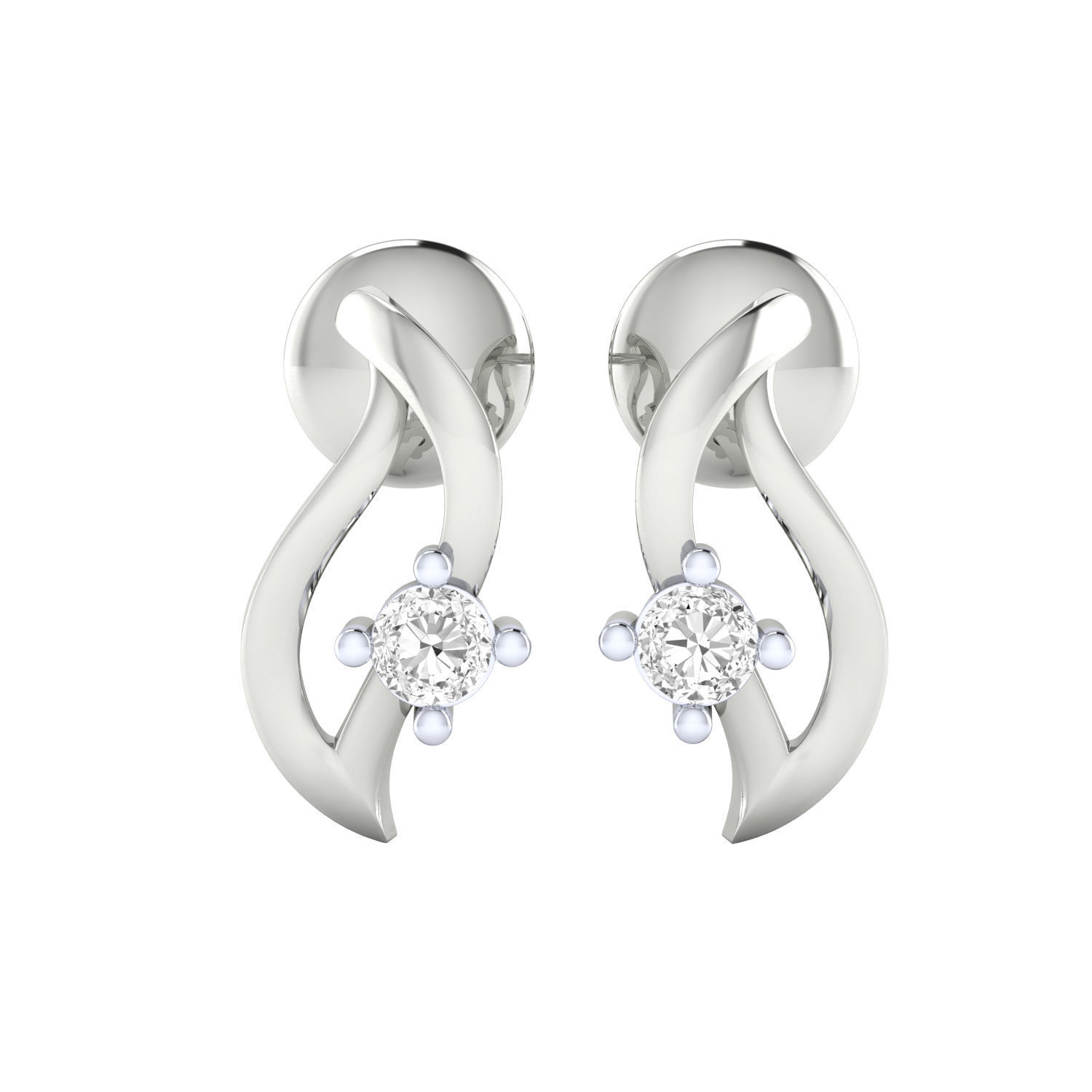 Women earrings 3dm render detail 3D print model 3D print model_12