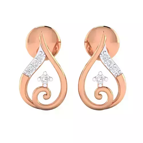 Women earrings 3dm render detail 3D print model