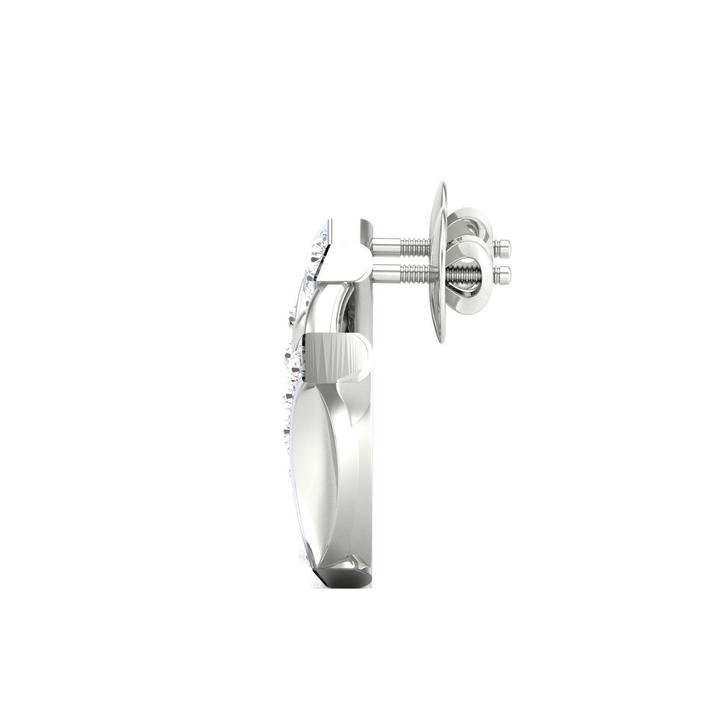 Women earrings 3dm render detail 3D print model 3D print model_7