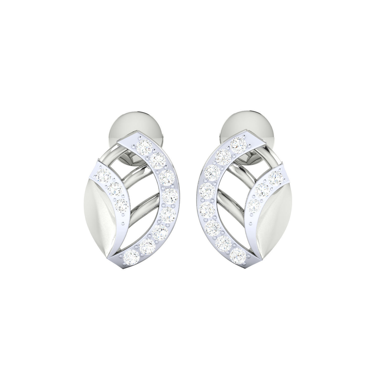 Women earrings 3dm render detail 3D print model 3D print model_12