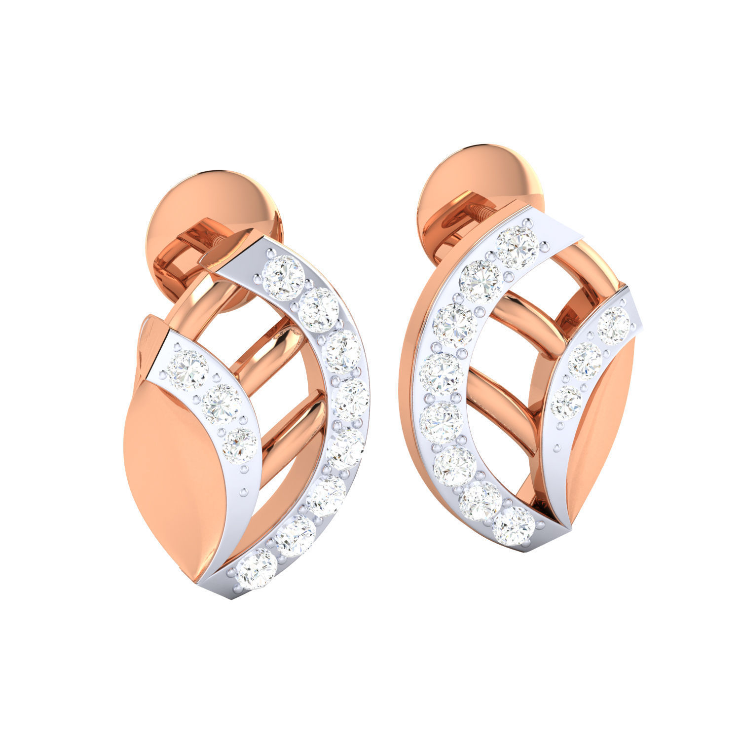 Women earrings 3dm render detail 3D print model 3D print model_2