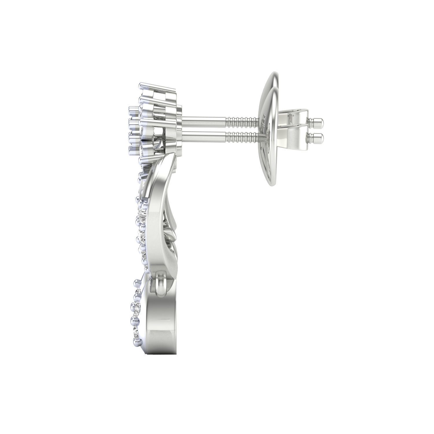 Women earrings 3dm render detail 3D print model 3D print model_13