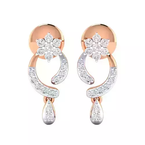 Women earrings 3dm render detail 3D print model