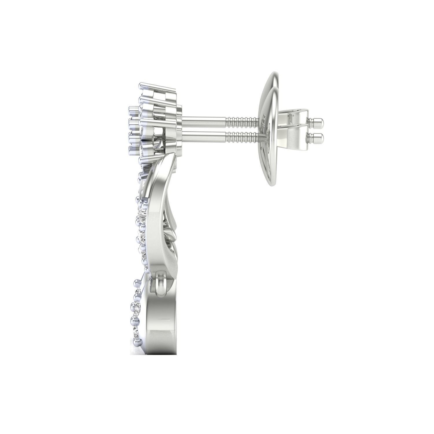 Women earrings 3dm render detail 3D print model 3D print model_14