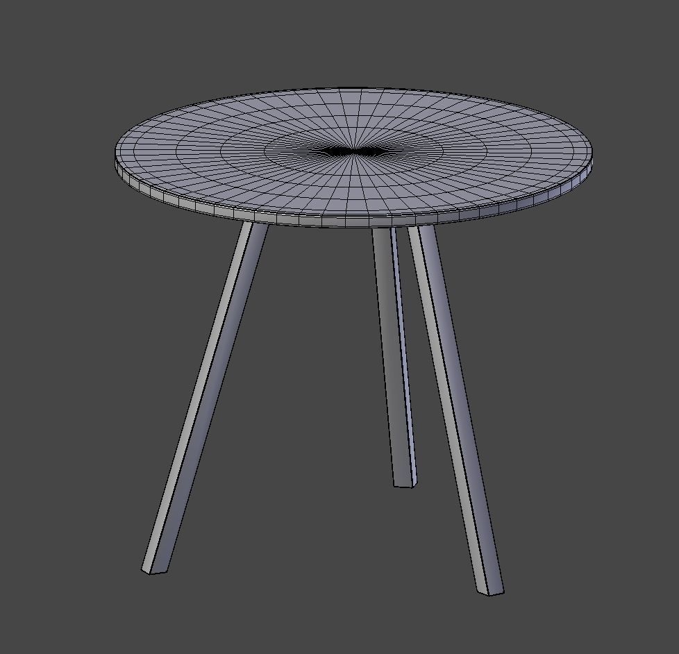 Round Table 3D model_7