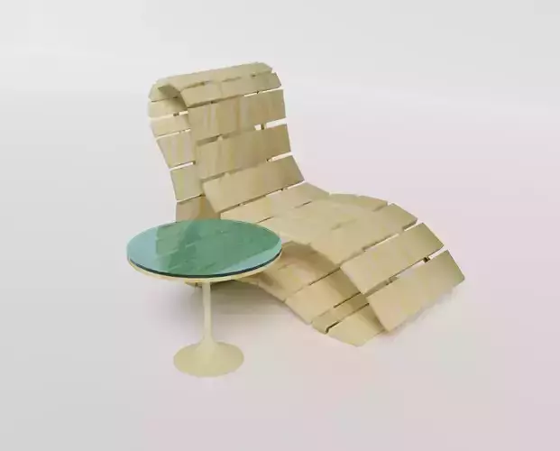Modern wooden chair