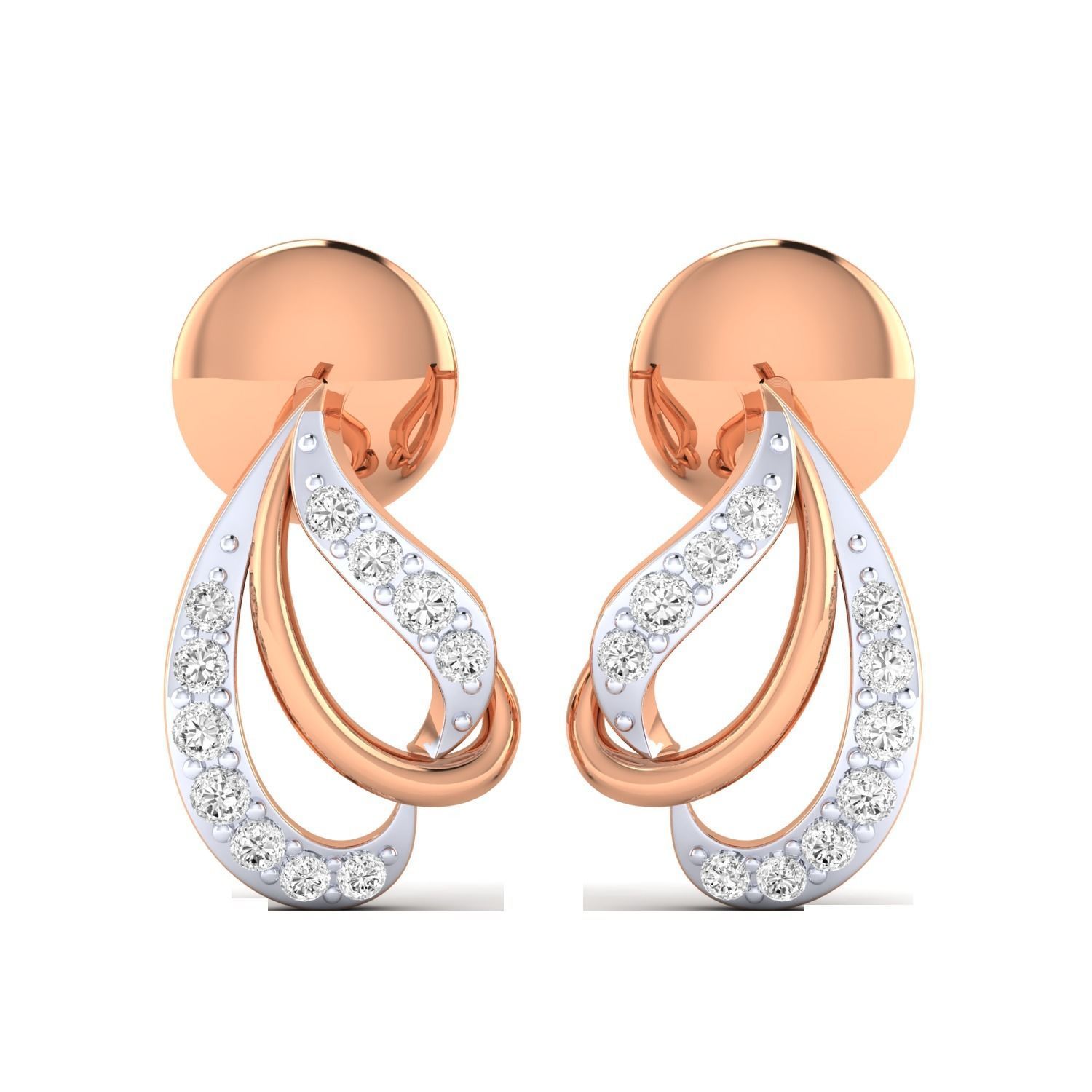 Women earrings 3dm render detail 3D print model 3D print model_1