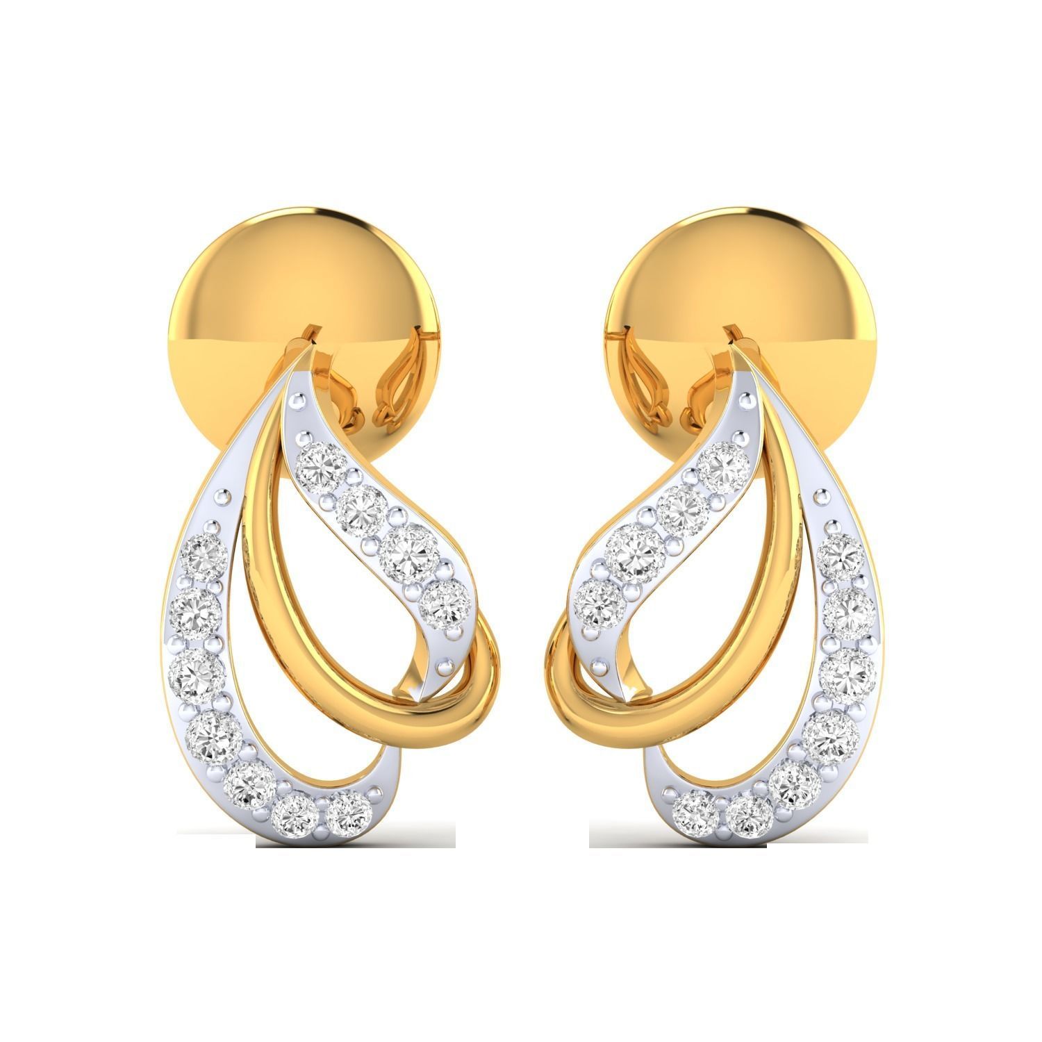 Women earrings 3dm render detail 3D print model 3D print model_6
