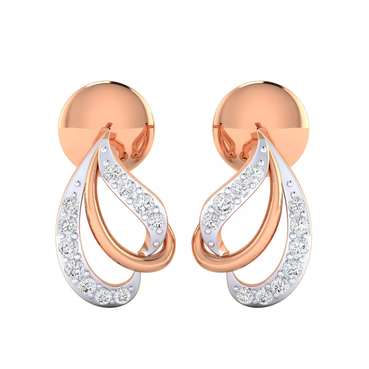 Women earrings 3dm render detail 3D print model 3D print model_0