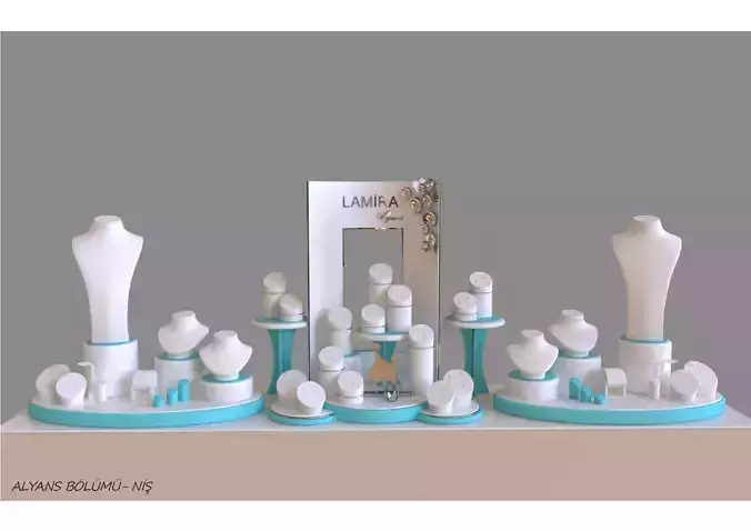 lamira jewelry display wedding concept