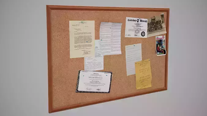 Corkboard cork board