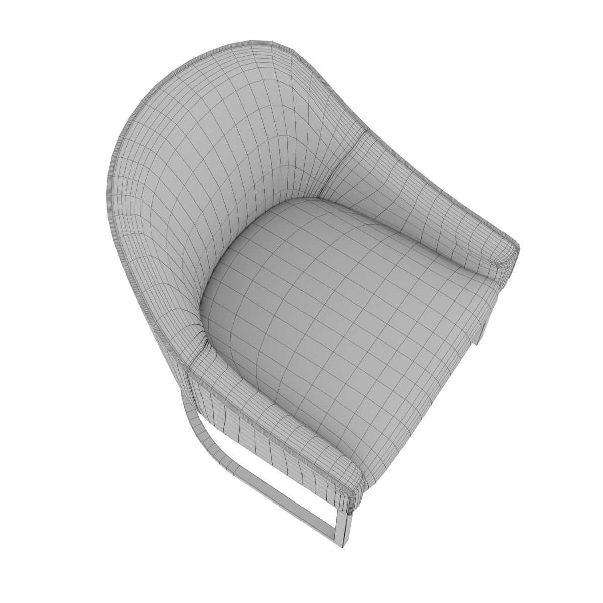Charter furniture dining armchair 3D model_7