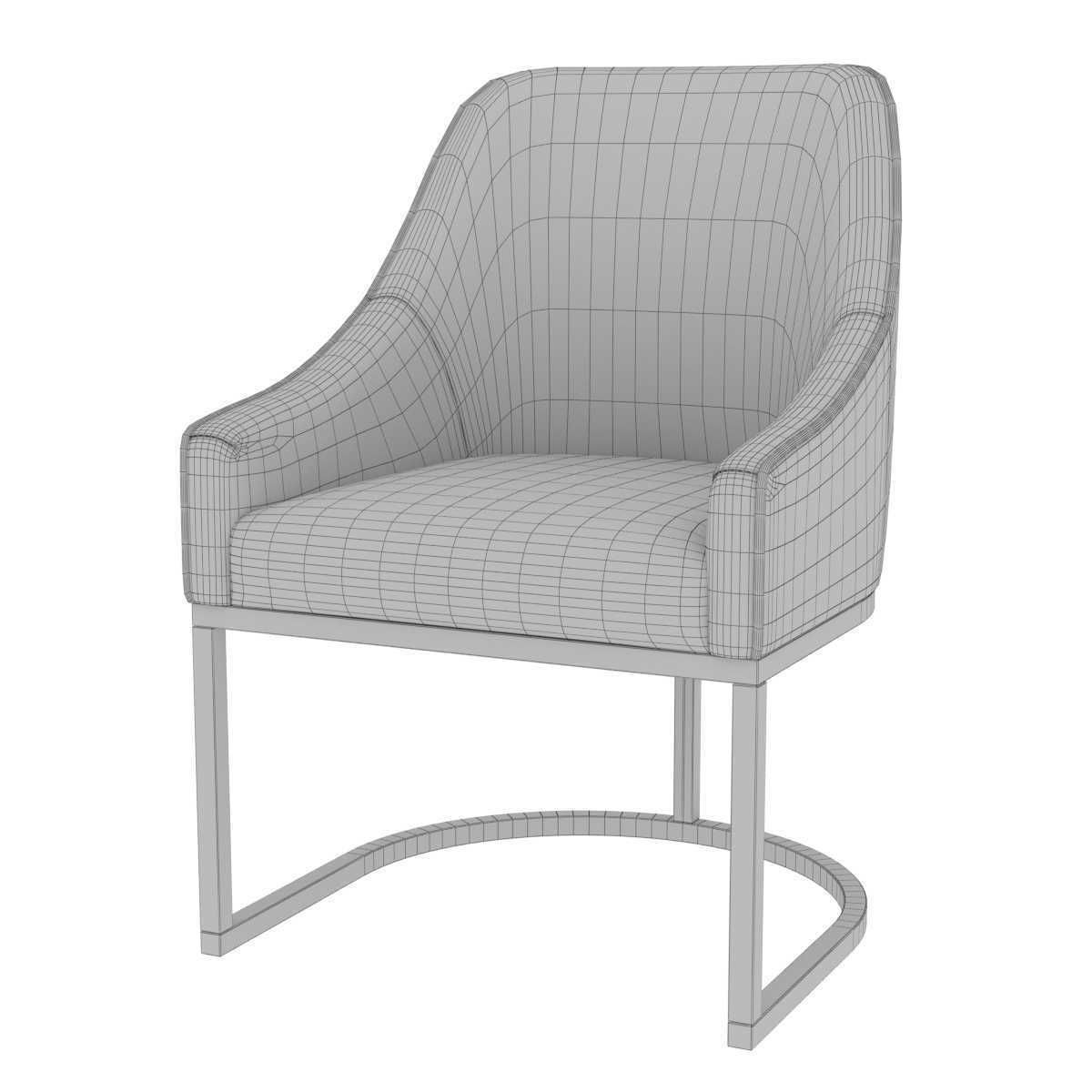 Charter furniture dining armchair 3D model_8