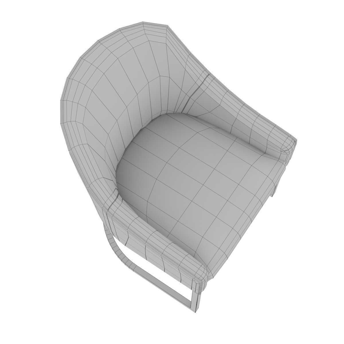 Charter furniture dining armchair 3D model_6