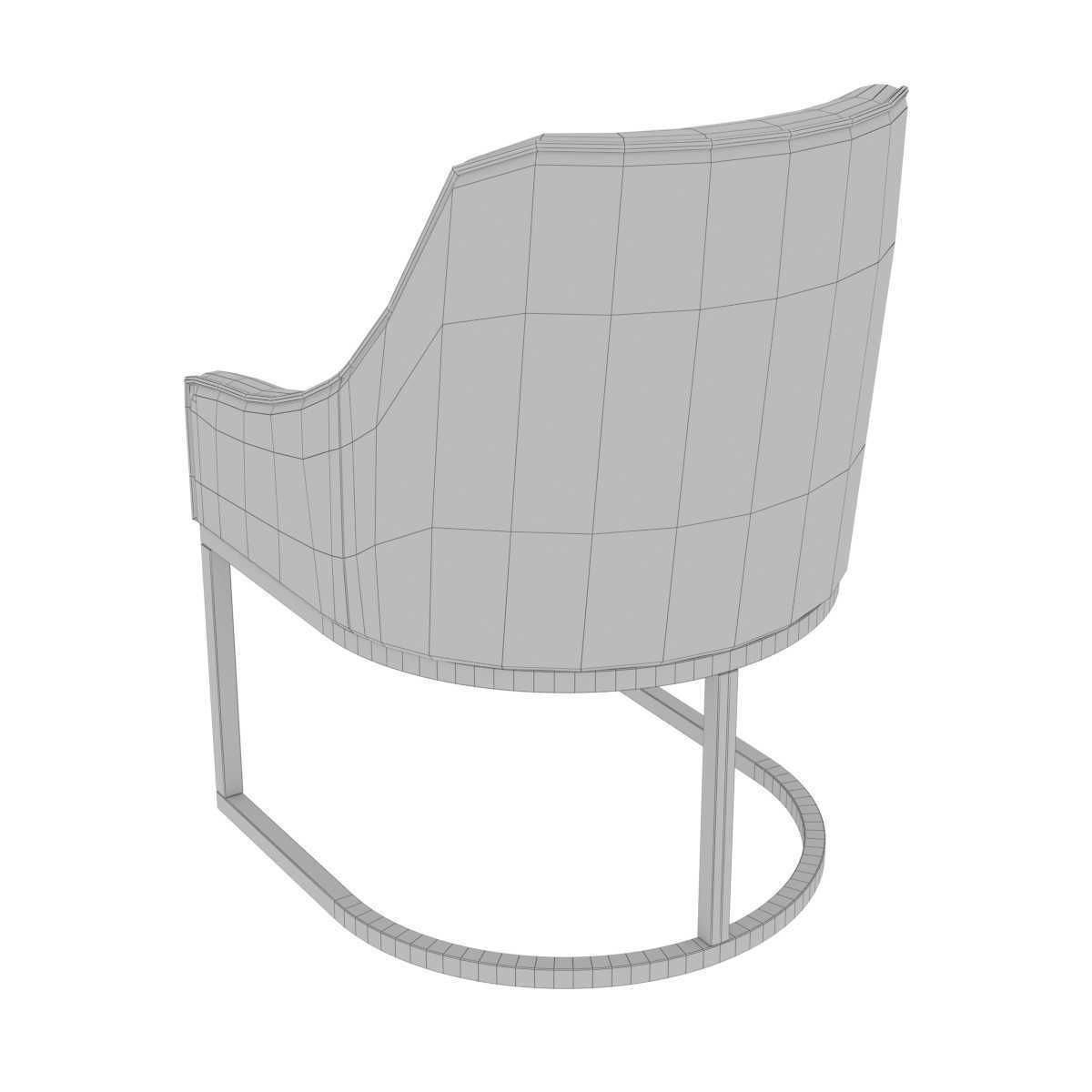 Charter furniture dining armchair 3D model_10