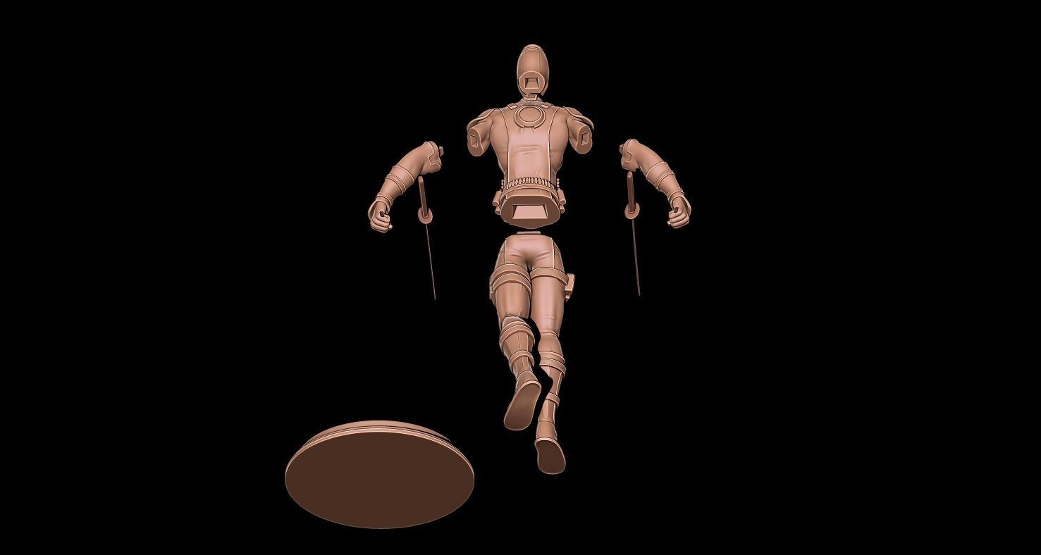 Fanart  Deadpool - Statue 3D print model_9