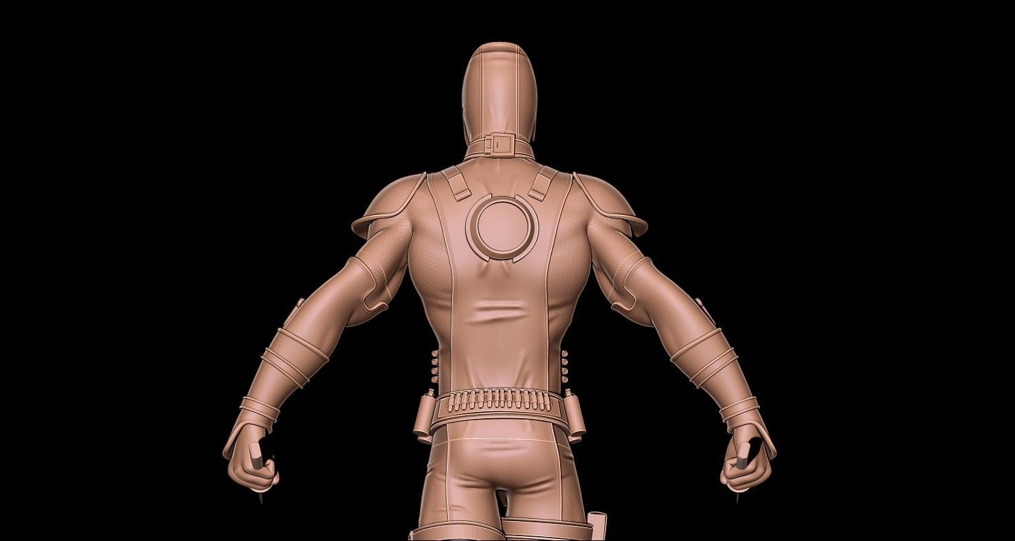 Fanart  Deadpool - Statue 3D print model_4