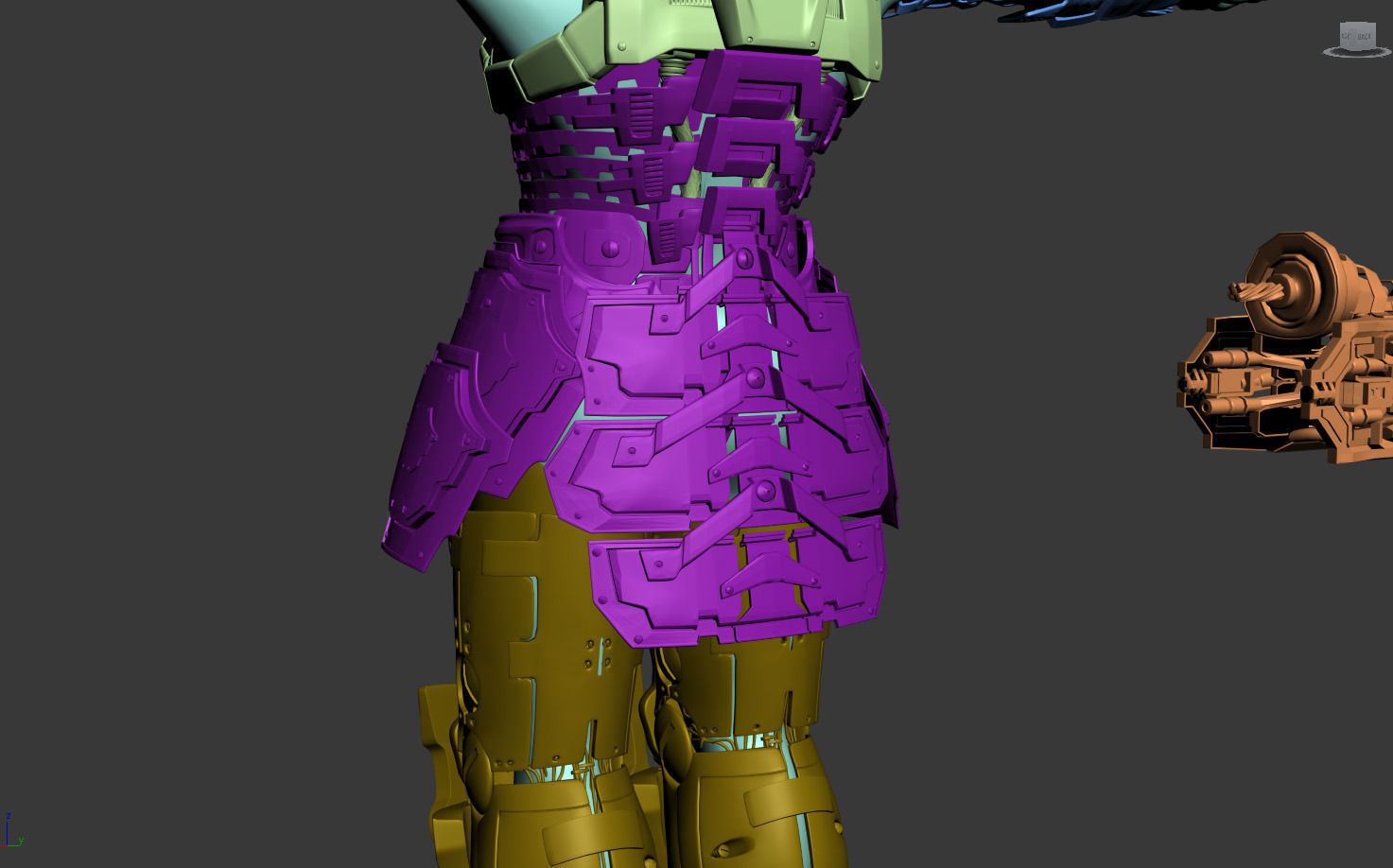 Scifi soldier 3D model_5