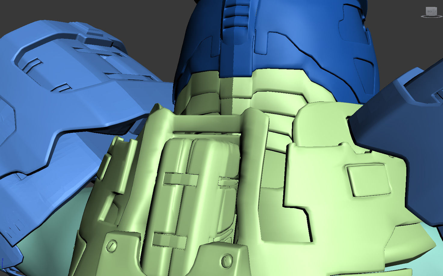 Scifi soldier 3D model_7