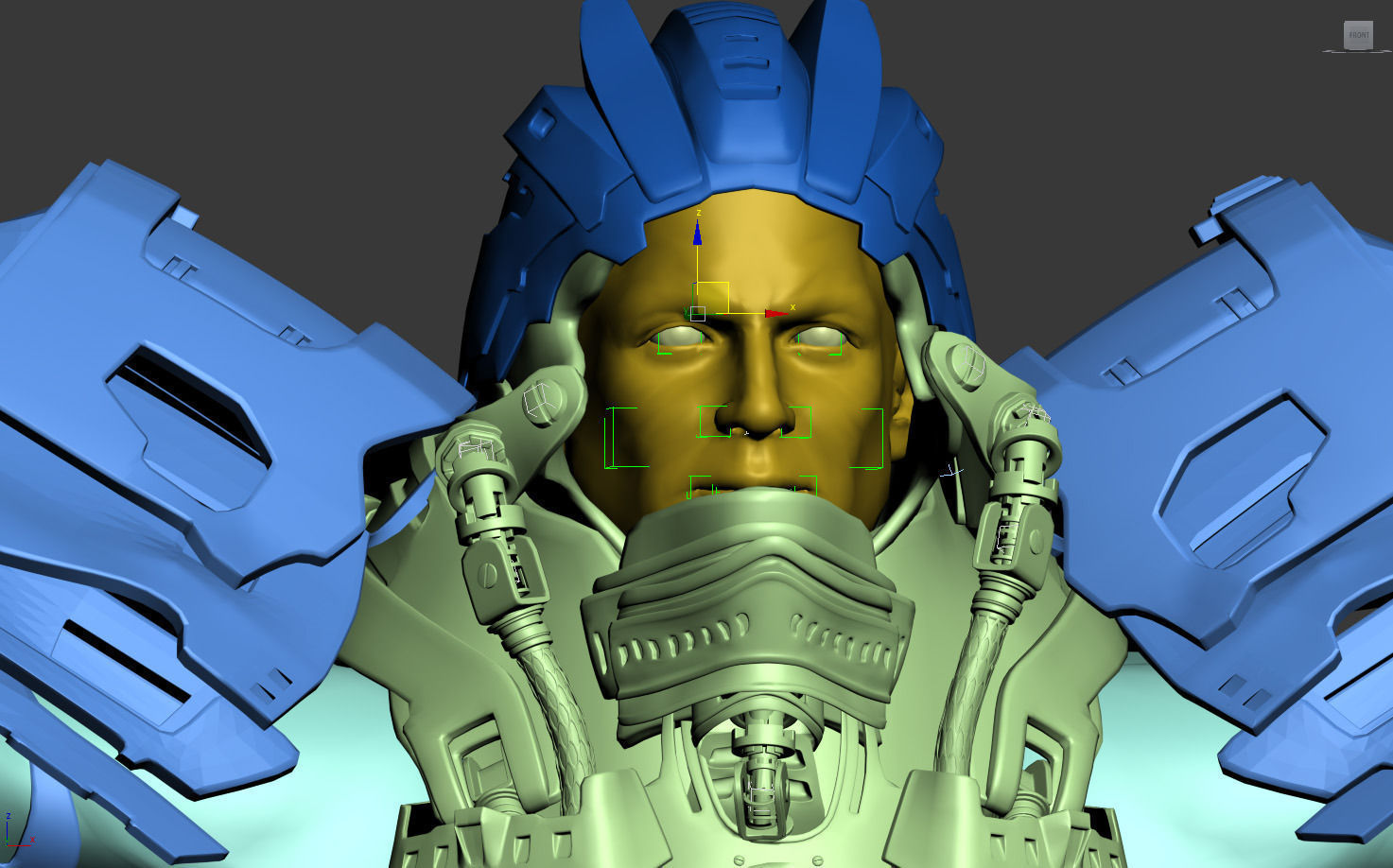 Scifi soldier 3D model_4