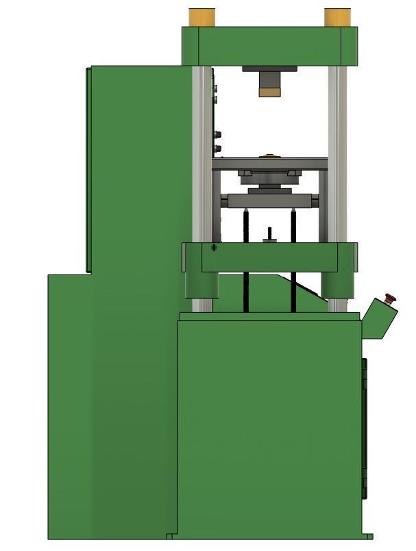 Laufer hydraulic moulding press Low-poly 3D model_9