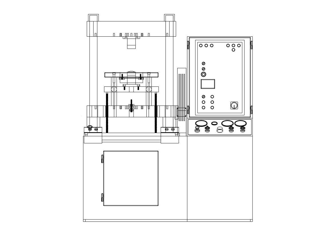 Laufer hydraulic moulding press Low-poly 3D model_12