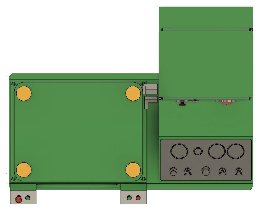 Laufer hydraulic moulding press Low-poly 3D model_4