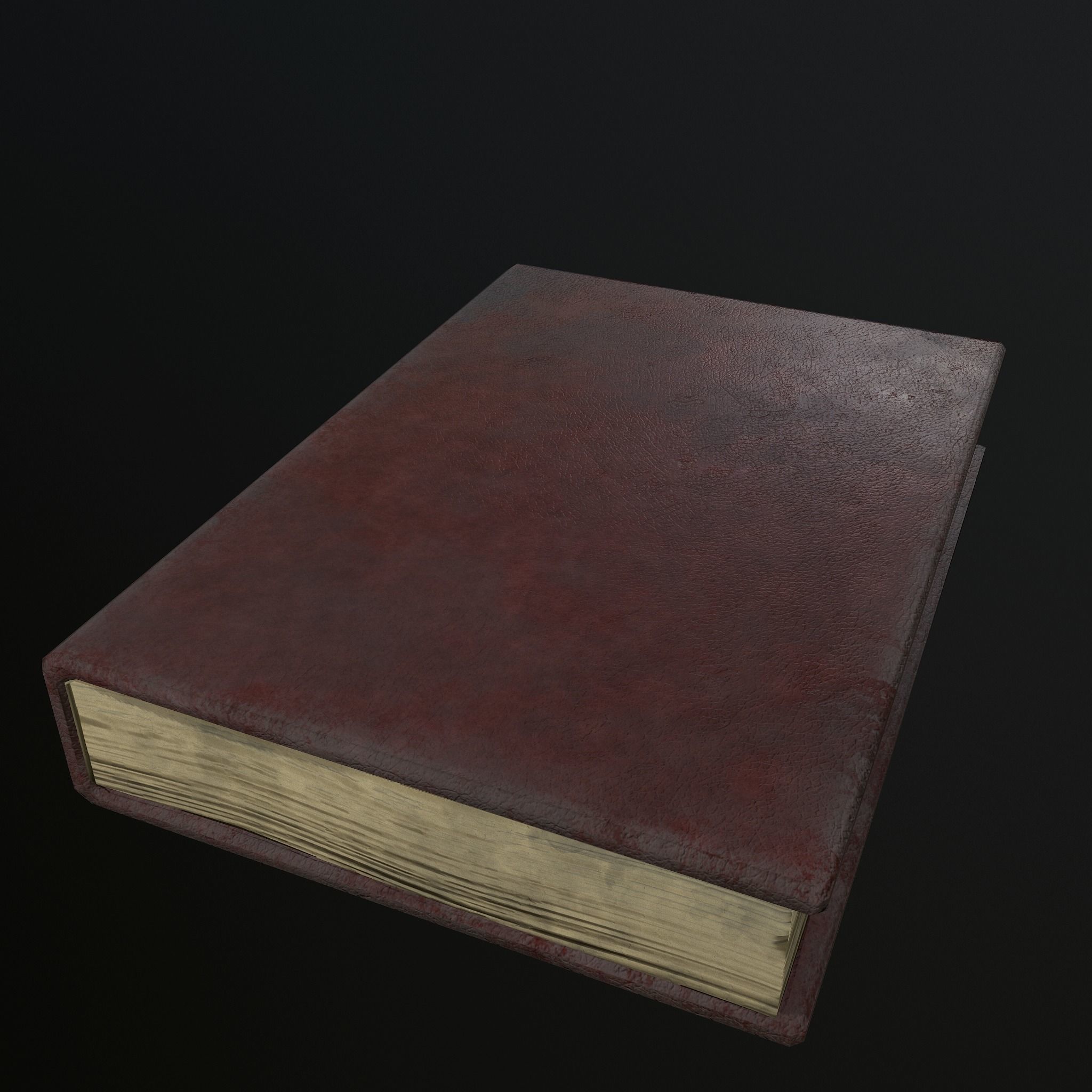 ritual books Low-poly 3D model_6