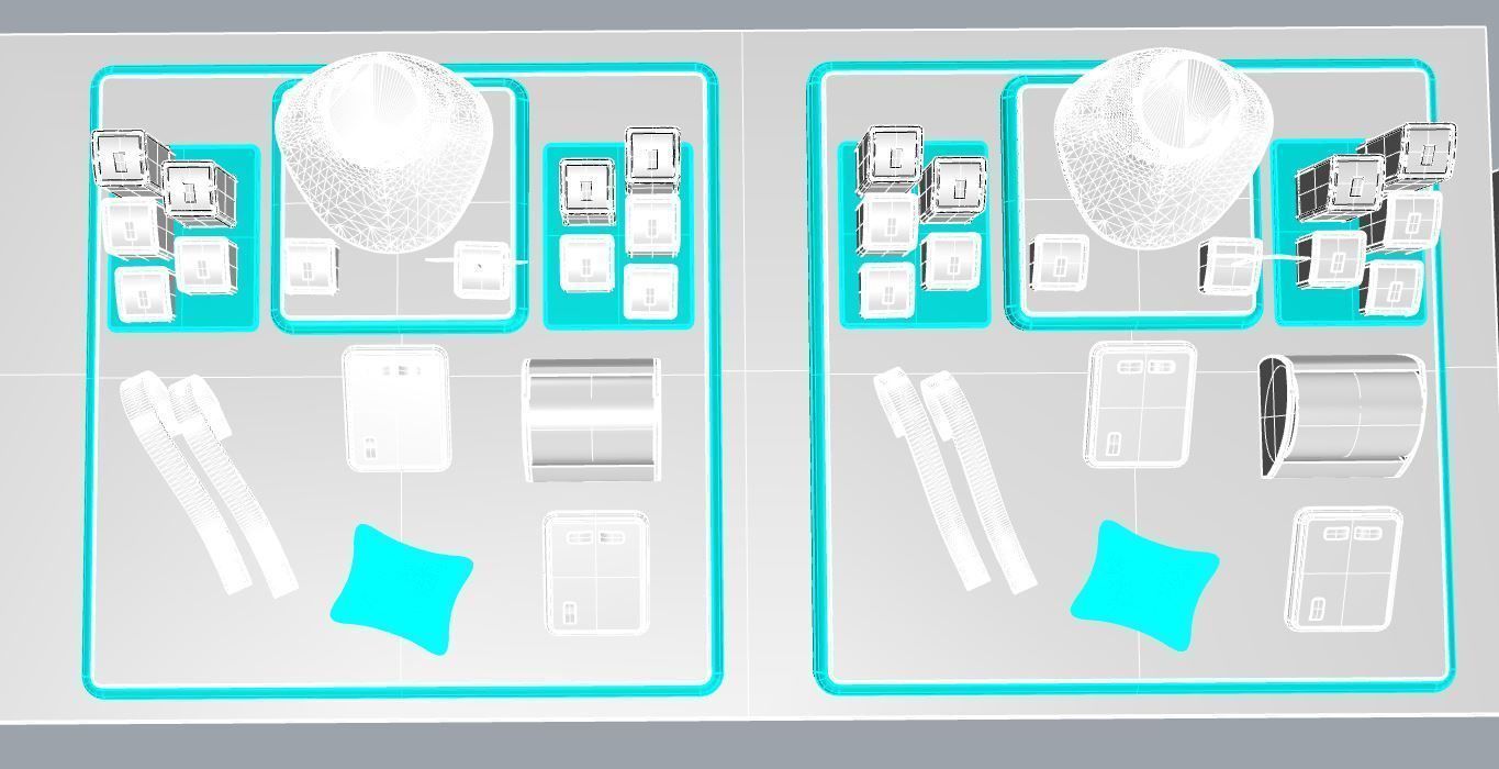 Lamira 4 jewelry display concept  3D print model_3