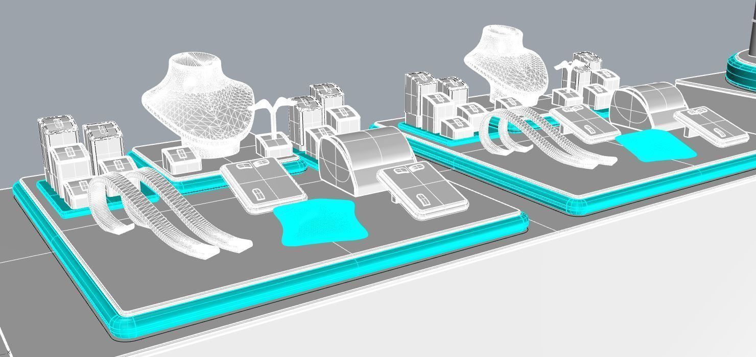 Lamira 4 jewelry display concept  3D print model_2