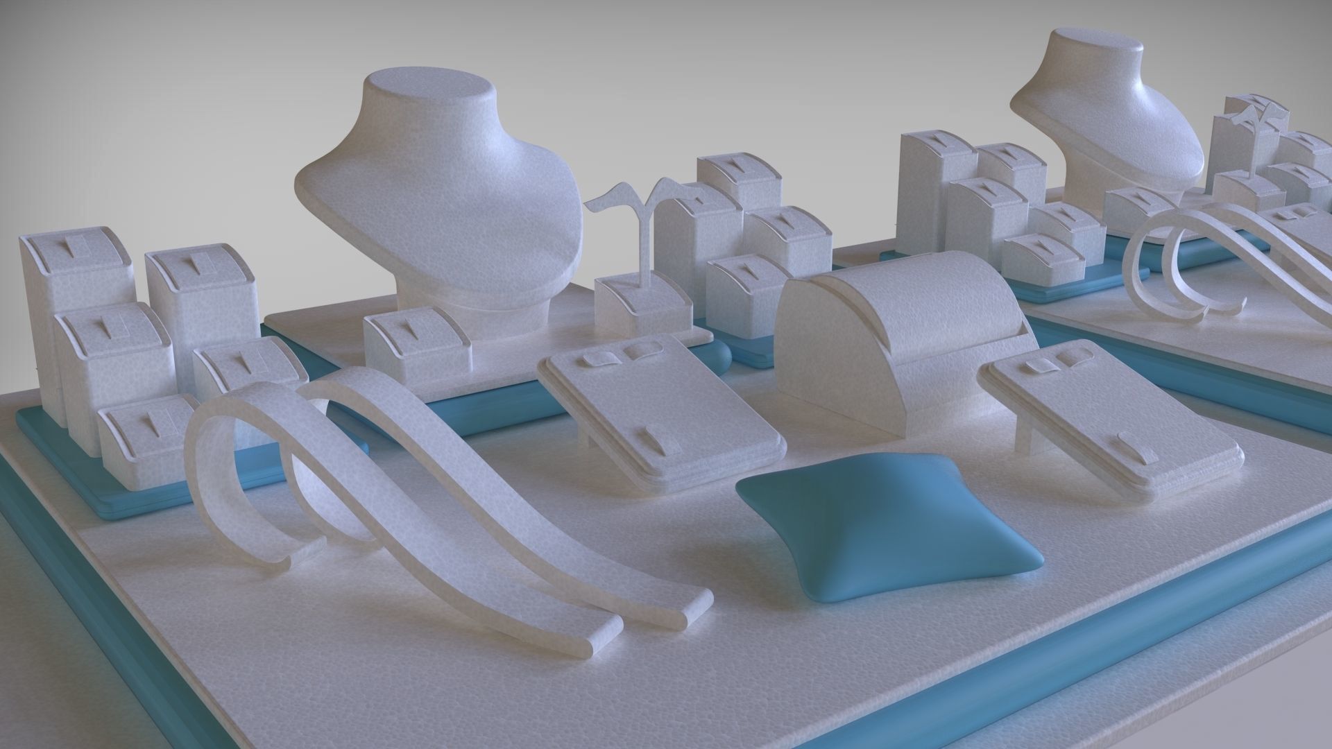 Lamira 4 jewelry display concept  3D print model_1