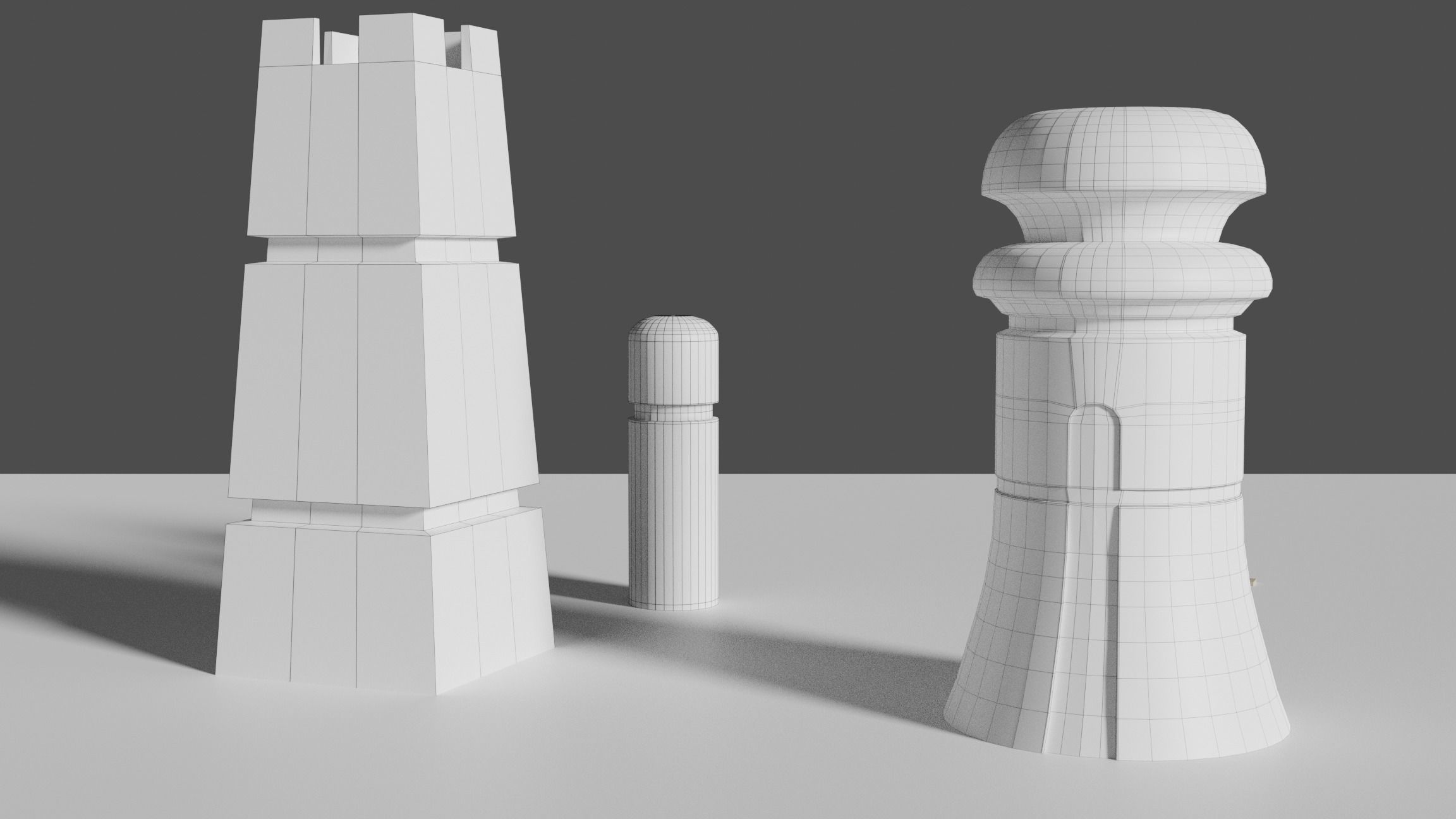 Tatooine Towers Low-poly 3D model_8