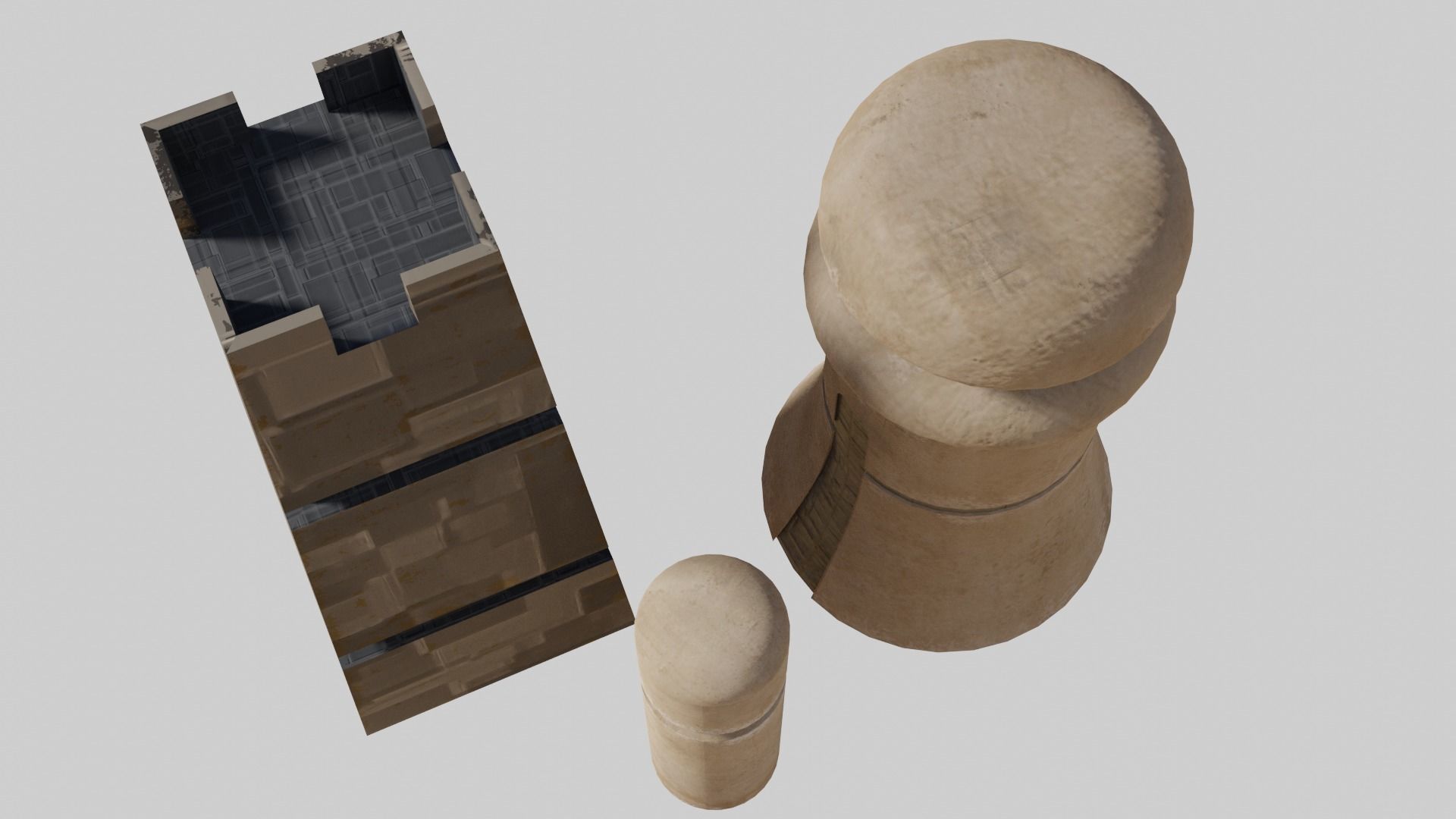 Tatooine Towers Low-poly 3D model_5