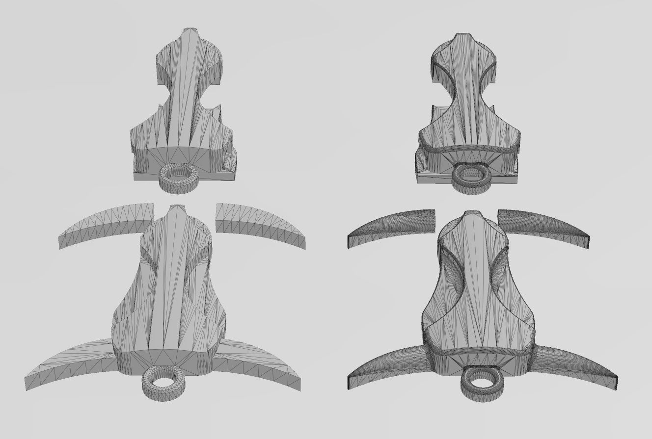 Minimalist Bull head pendant 3D print model_12