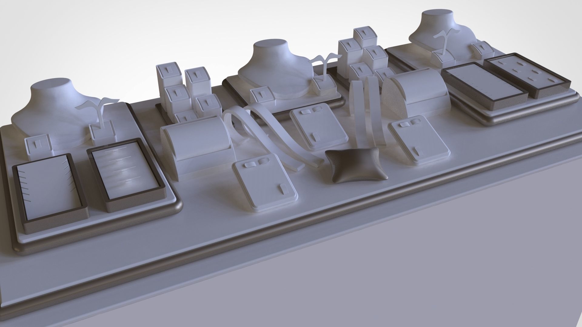 Lamira 6 jewelry display  concept  3D model_1