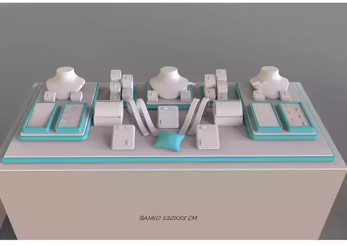 Lamira 6 jewelry display  concept  3D model