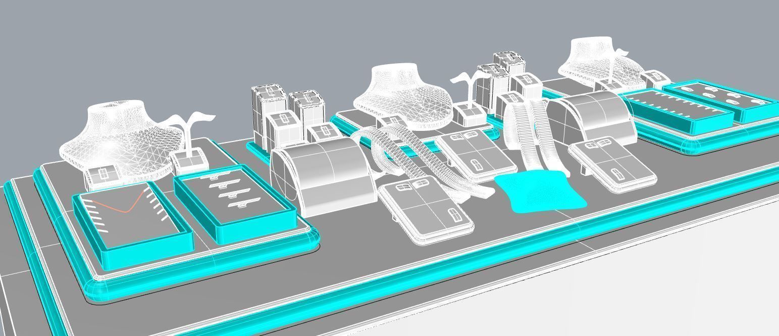Lamira 6 jewelry display  concept  3D model_3