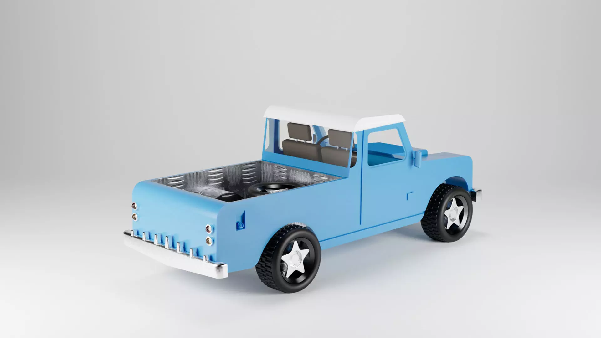 3D lowpoly truck - Land Rover 109 LWB SERIE III Free low-poly 3D model