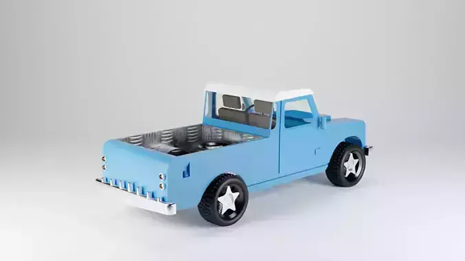 3D lowpoly truck - Land Rover 109 LWB SERIE III 