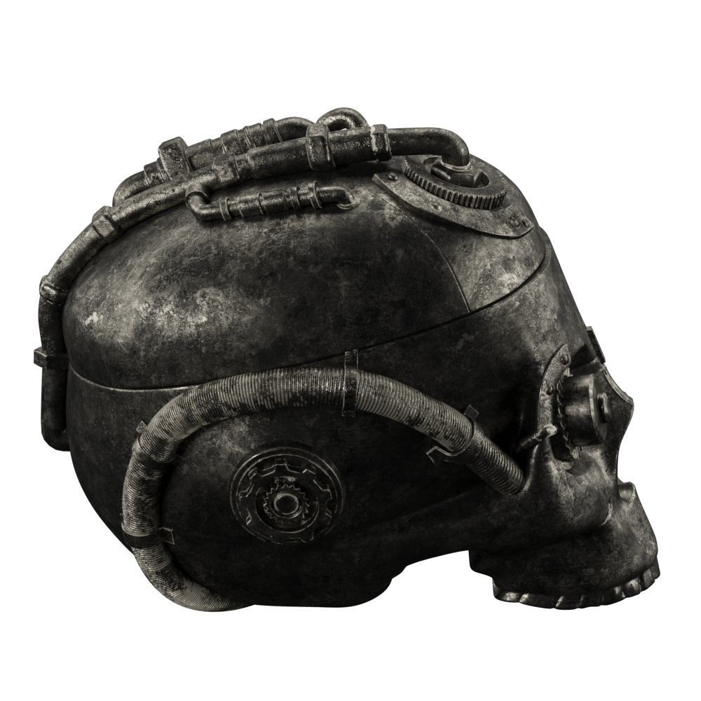 robot stale Low-poly 3D model_2