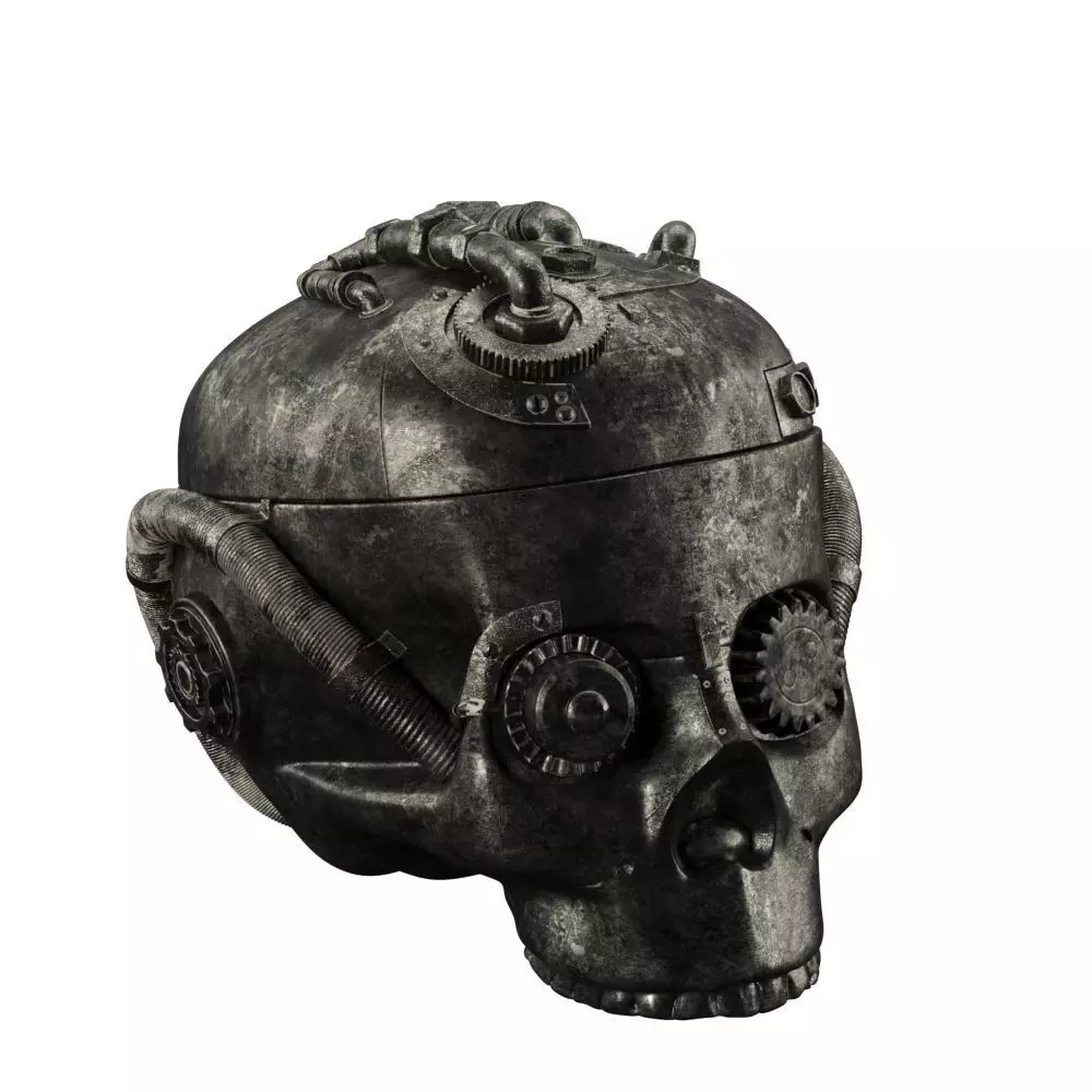 robot stale Low-poly 3D model_0