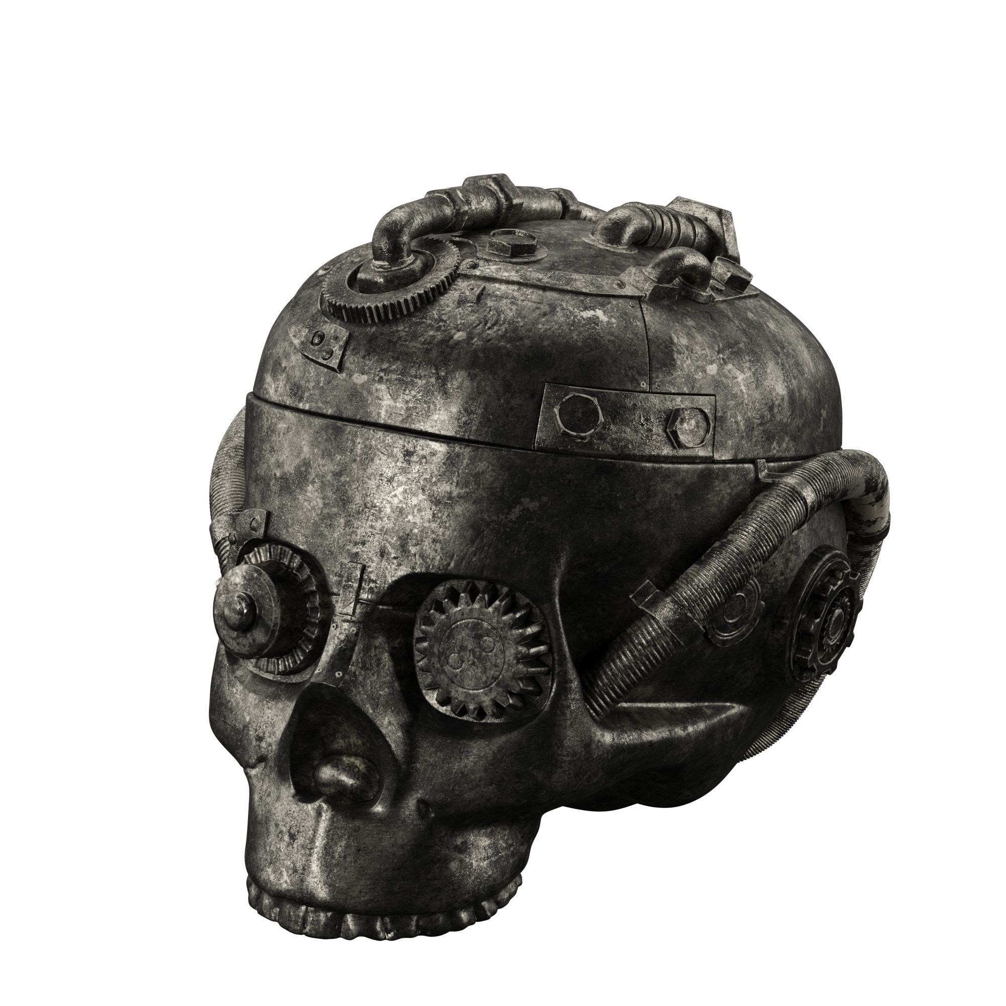 robot stale Low-poly 3D model_1