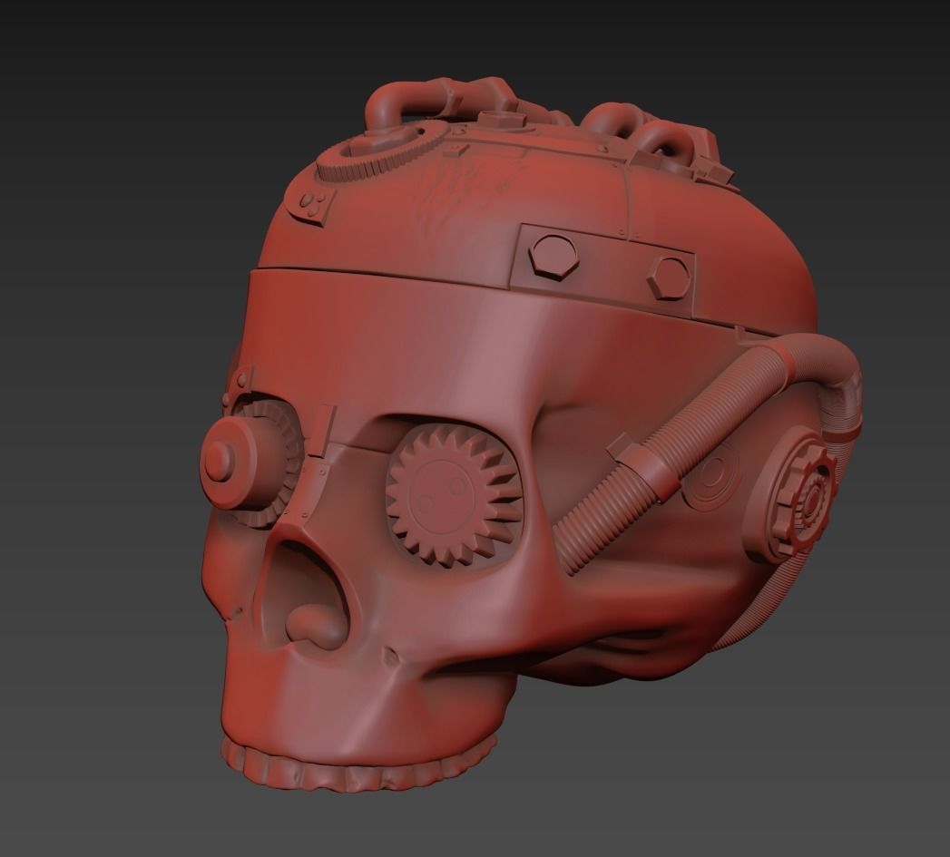 robot stale Low-poly 3D model_6