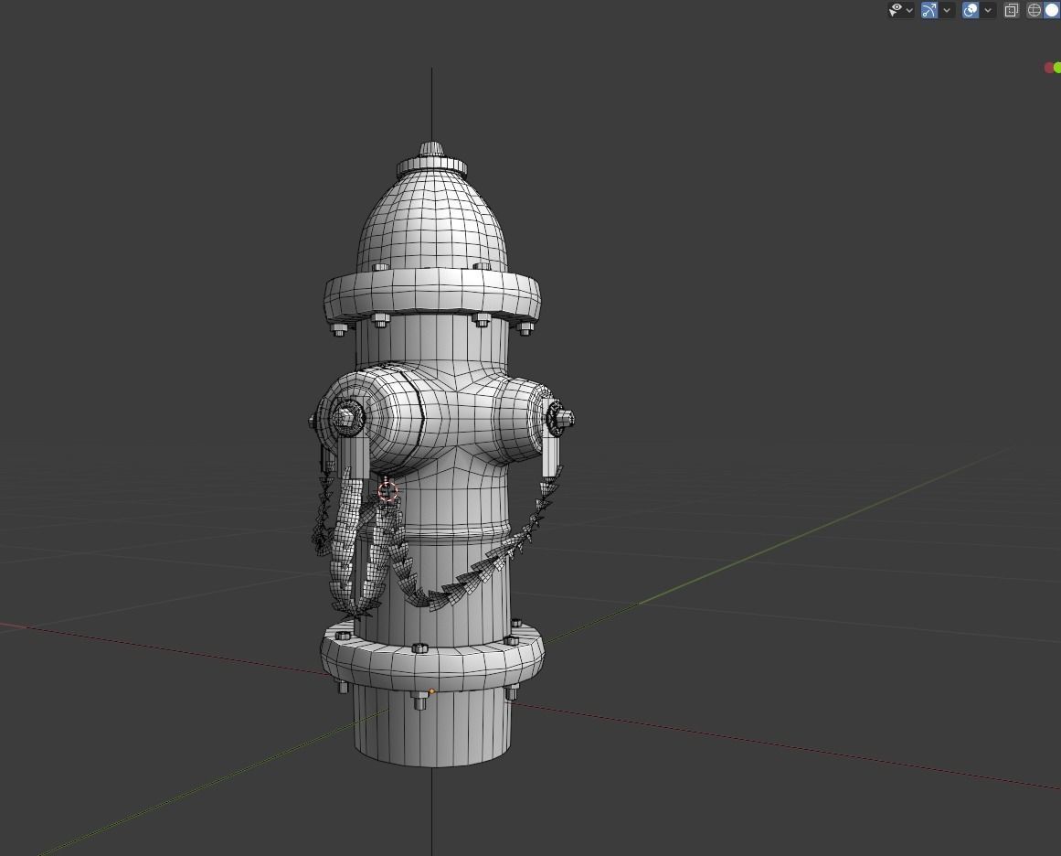 Fire Hydrant Game Ready Model Low-poly 3D model_19